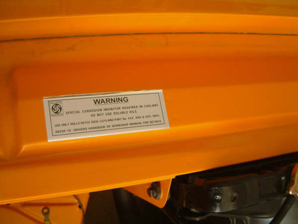 Radiator warning
